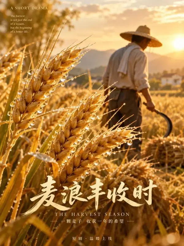 《麦穗金黄时》- 天美视频年代记忆短剧封面 《麦穗金黄时》- 天美视频年代记忆短剧封面