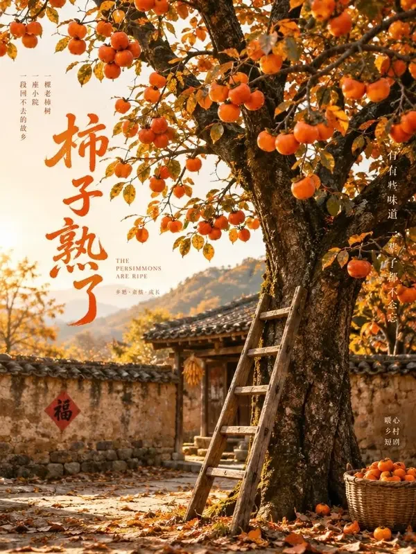 《柿子树下》- 天美视频年代记忆短剧封面 《柿子树下》- 天美视频年代记忆短剧封面